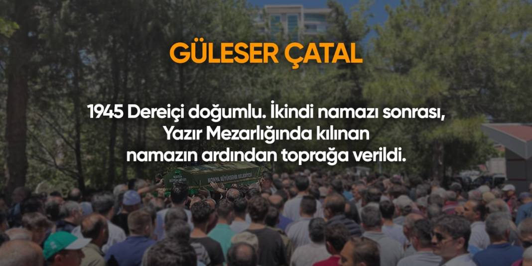 Konya'da bugün vefat edenler | 17 Eylül 2024 7